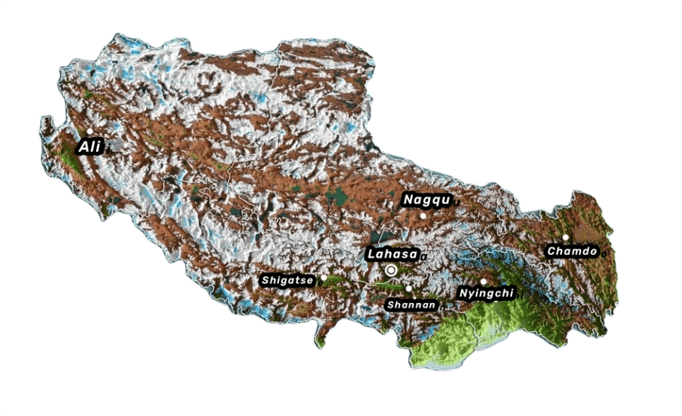 Tibet Map Tibet Map