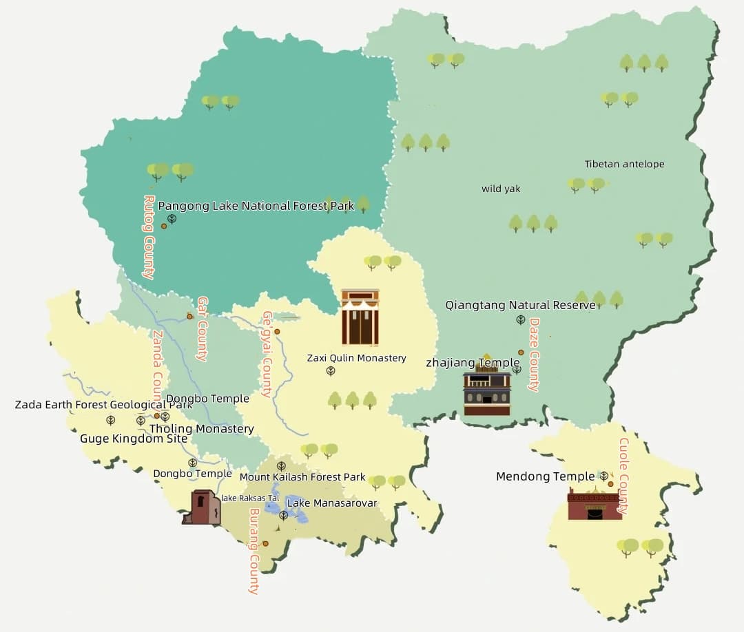 Ali Tourism Map Ali Tourism Map