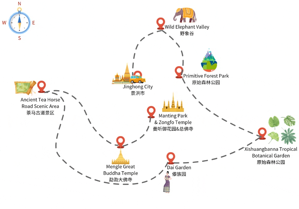 6-days-xishuangbanna-rainforest-wildlife-dai-culture-discovery-tour