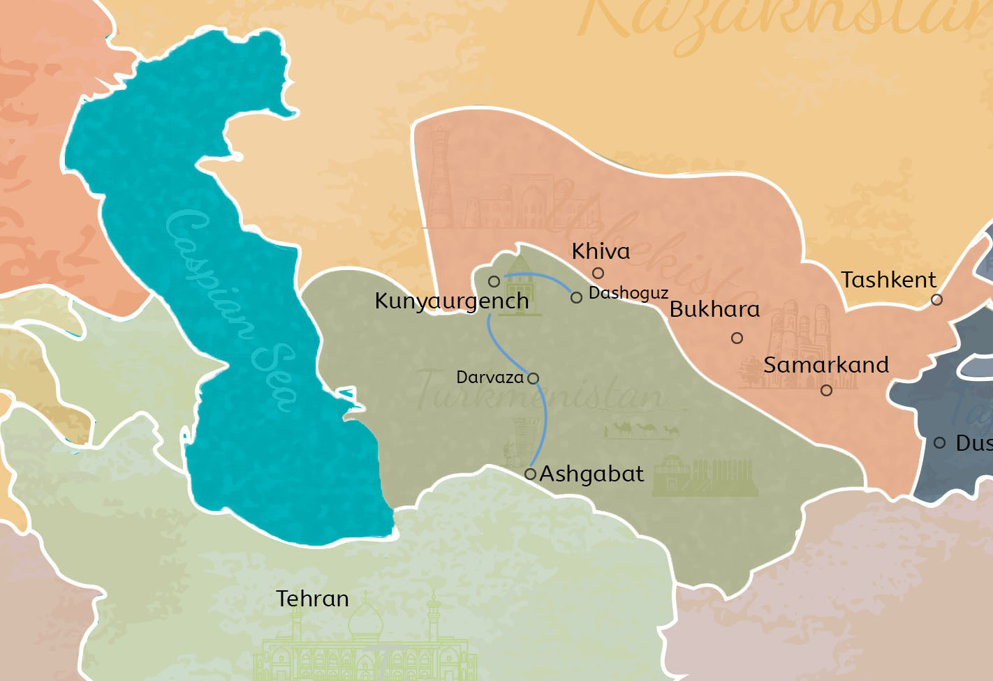 3-days-turkmenistan-tour-to-ashgabat-darvaza-and-dashoguz