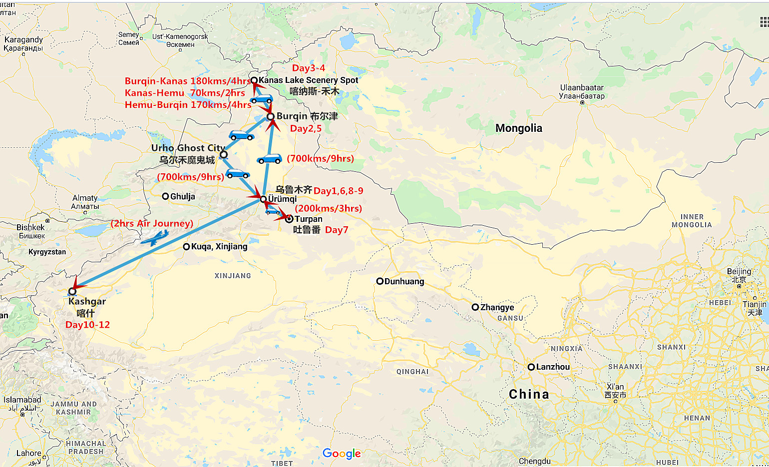 12-days-xinjiang-private-tour-kanas-lake-and-kashgar