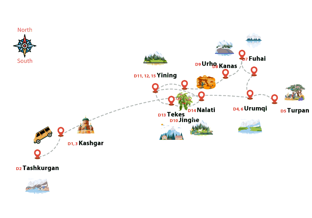 16-days-grand-xinjiang-group-tour-kashgar-kanas-naraty