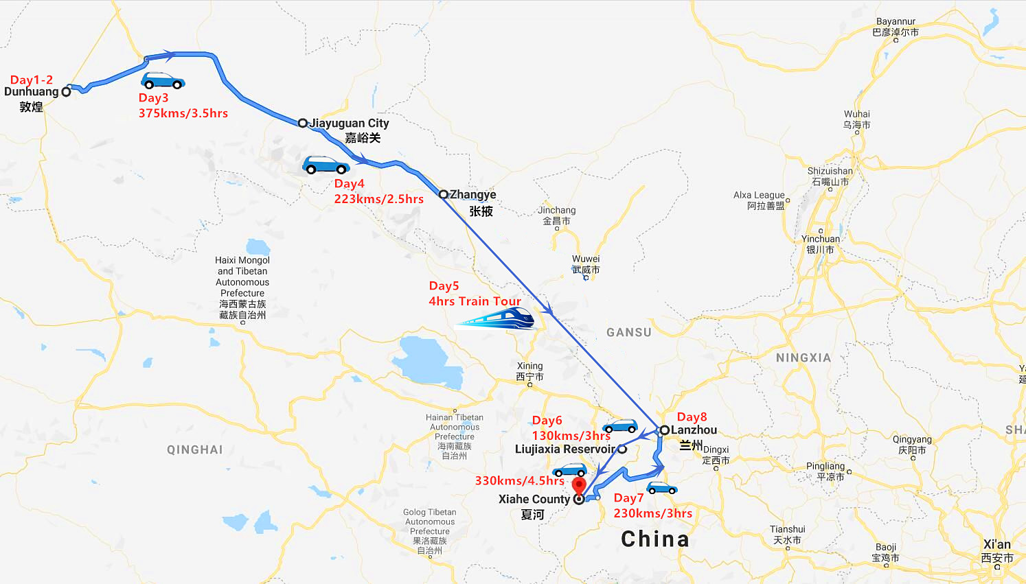 8-days-dunhuang-to-lanzhou-tour