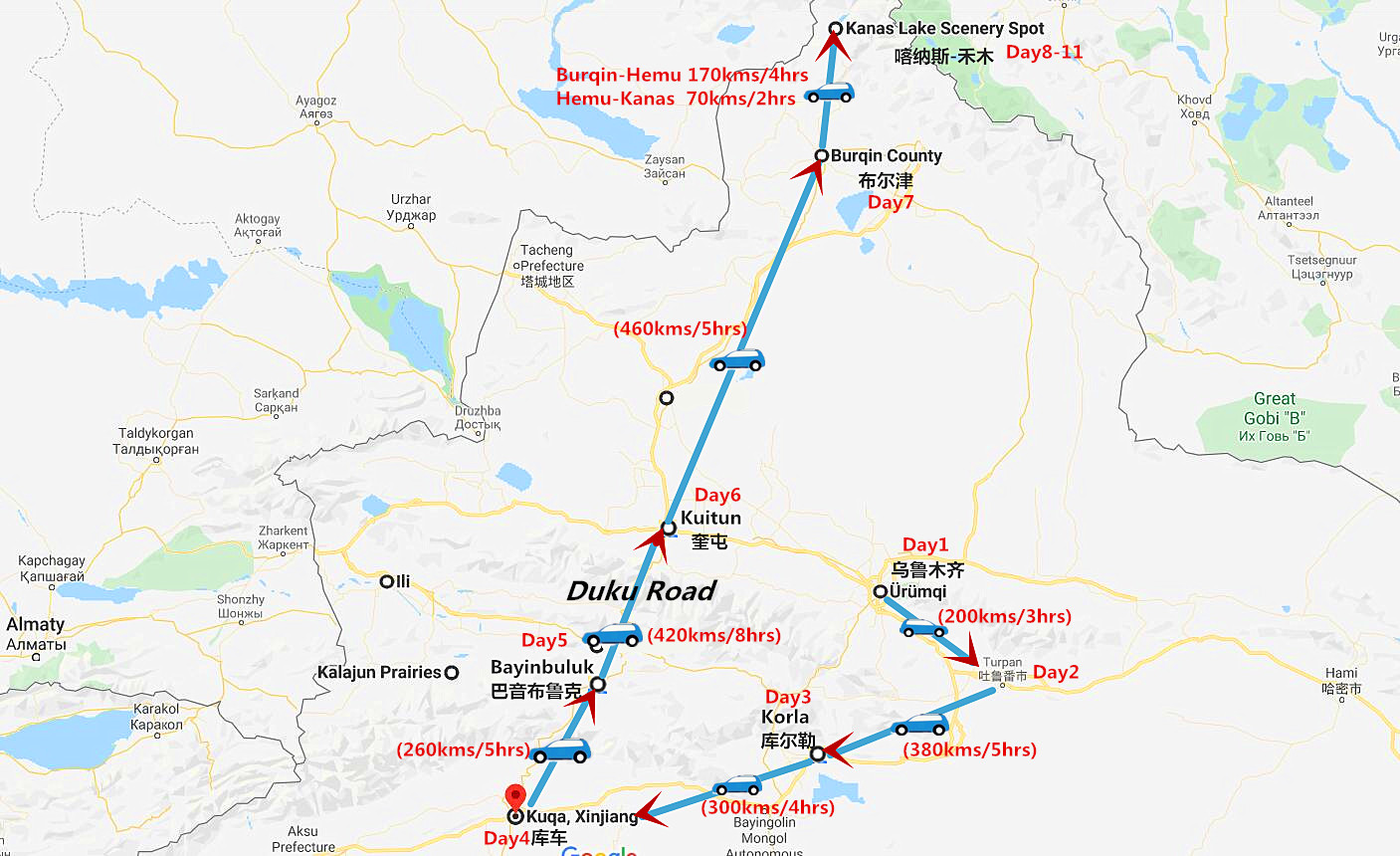 11-days-northern-xinjiang-tour-turpan-bayinbuluk-grassland-and-kanas-lake